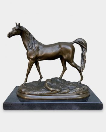 Klacz Arabska Koń Rzeźba z Brązu