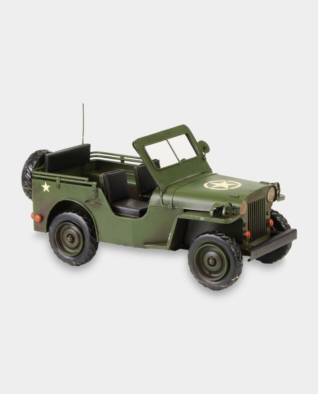 Model Metalowy Jeep Willys MB Rzeźby z Brązu
