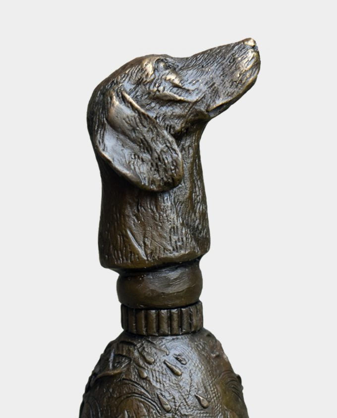 Dzwonek Stołowy z Brązu Pies Myśliwski