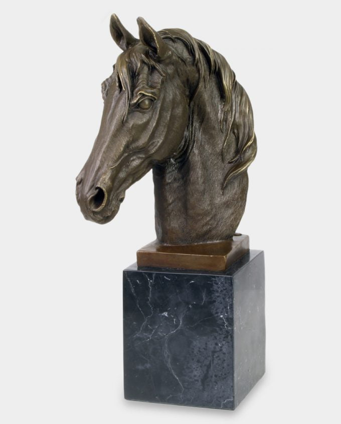 Głowa Konia Rzeźba z Brązu