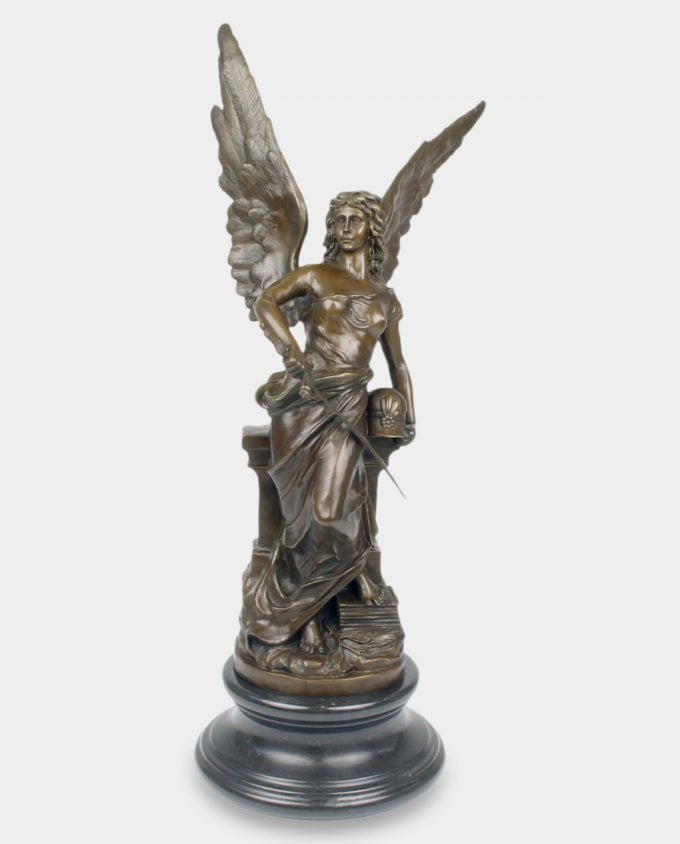 Bogini Minerwa Rzeźba z Brązu