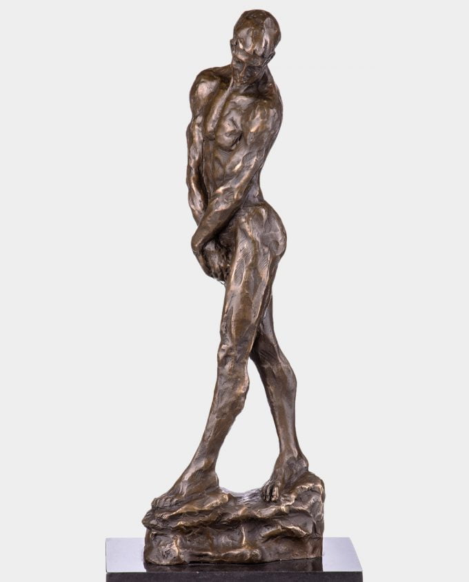 Akt Męski alla Rodin Rzeźba z Brązu