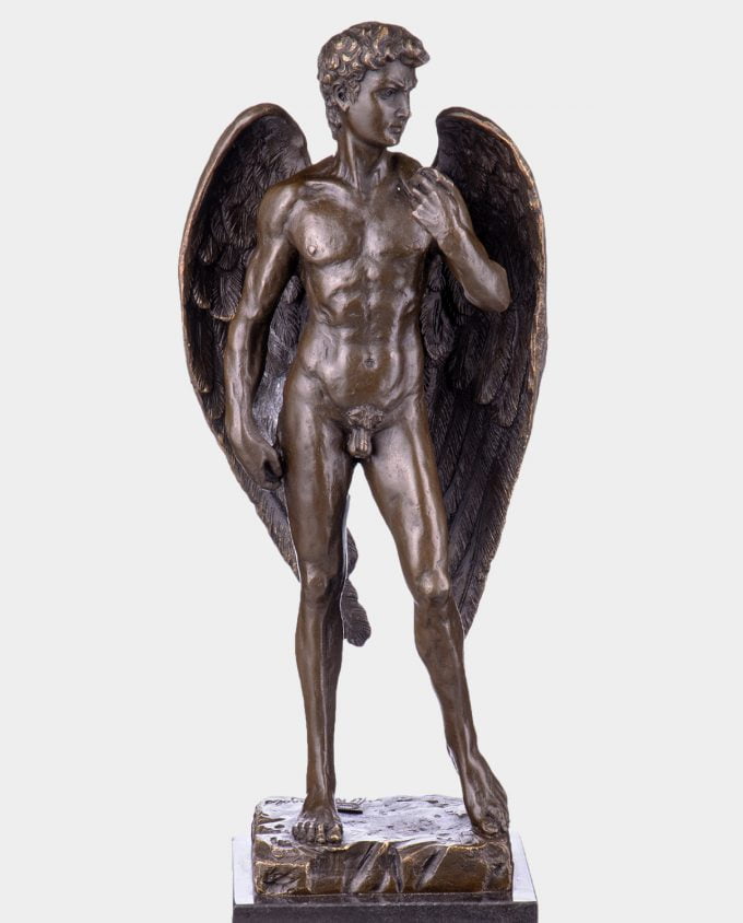 Dawid ze Skrzydłami Rzeźba z Brązu