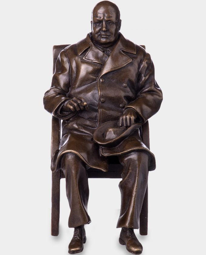 Winston Churchill Rzeźba z Brązu