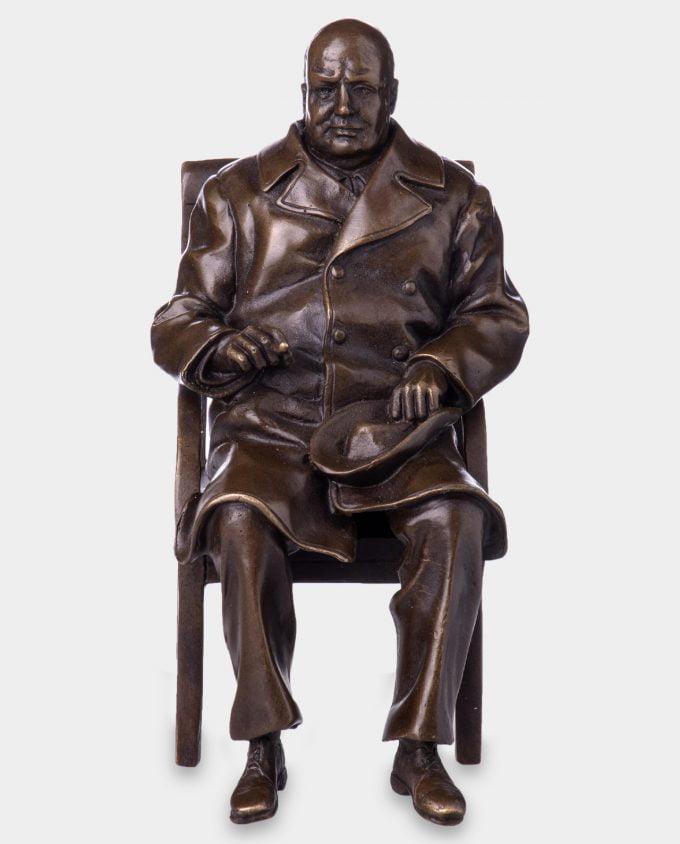 Winston Churchill Rzeźba z Brązu