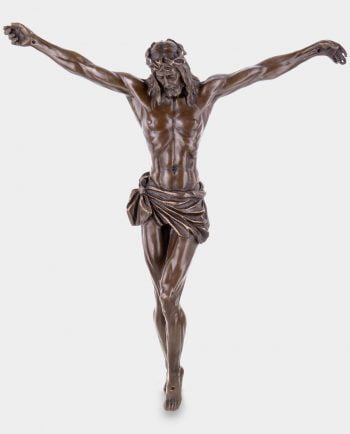 Jezus na Krzyżu Rzeźba z Brązu