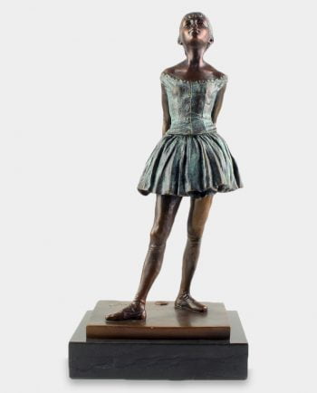 14-letnia Baletnica Rzeźba z Brązu Patyna