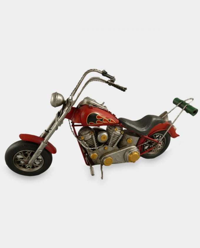 Motocykl Easy Rider Czerwony Model Metalowy