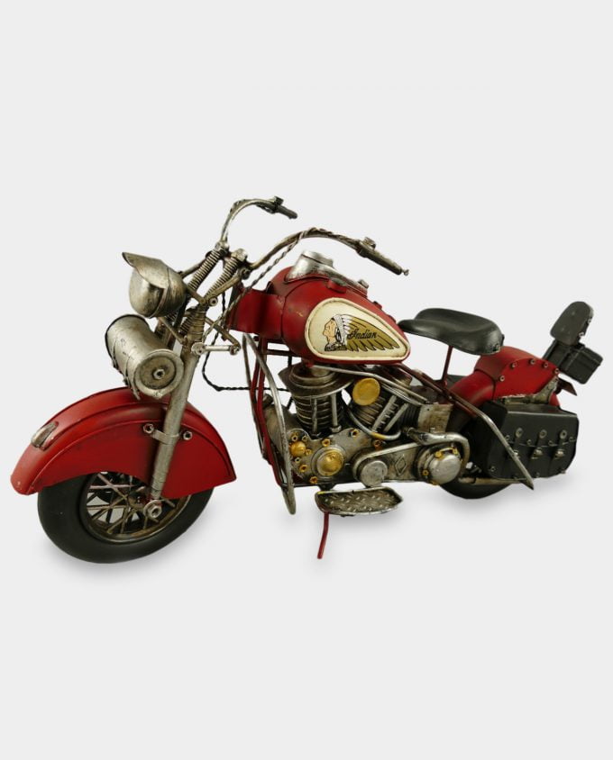 Motor Indian Czerwony Model Metalowy