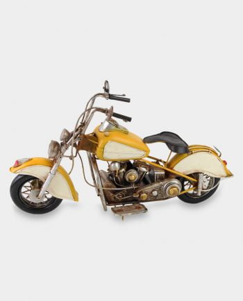 Motor Indian Żółty Model Metalowy
