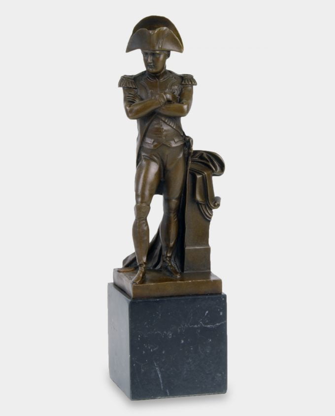 Zamyślony Napoleon Bonaparte Rzeźba z Brązu