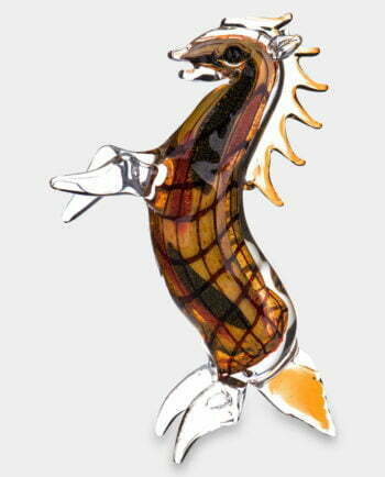 Figura Szklana w Stylu Murano Koń Brązowy
