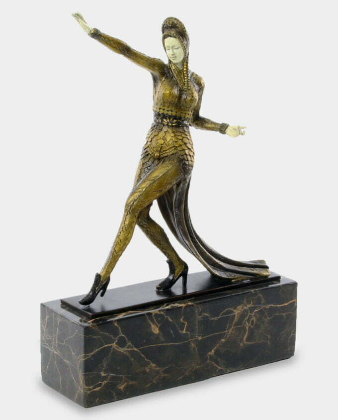 Tancerka Kaukaska Rzeźba z Brązu