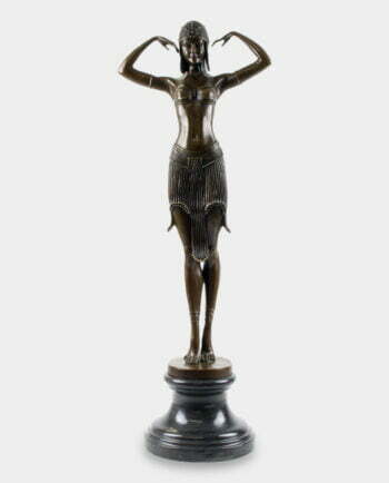 Tancerka Skarabeusza wg D.H. Chiparus Duża Rzeźba z Brązu