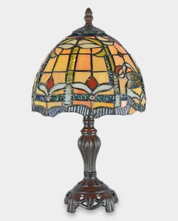 Lampa Witrażowa w Stylu Tiffany Ważka Nocna