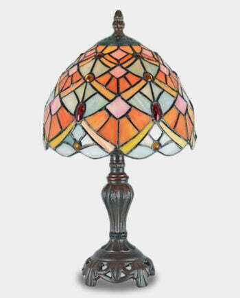 Lampa Witrażowa w Stylu Tiffany Wachlarz