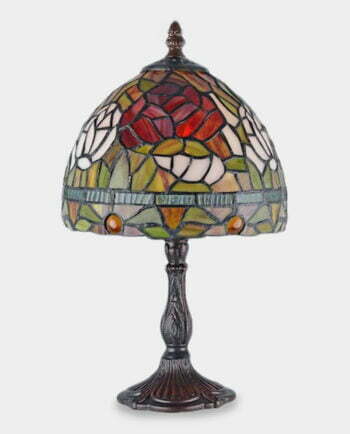 Lampa Witrażowa w Stylu Tiffany Piwonia