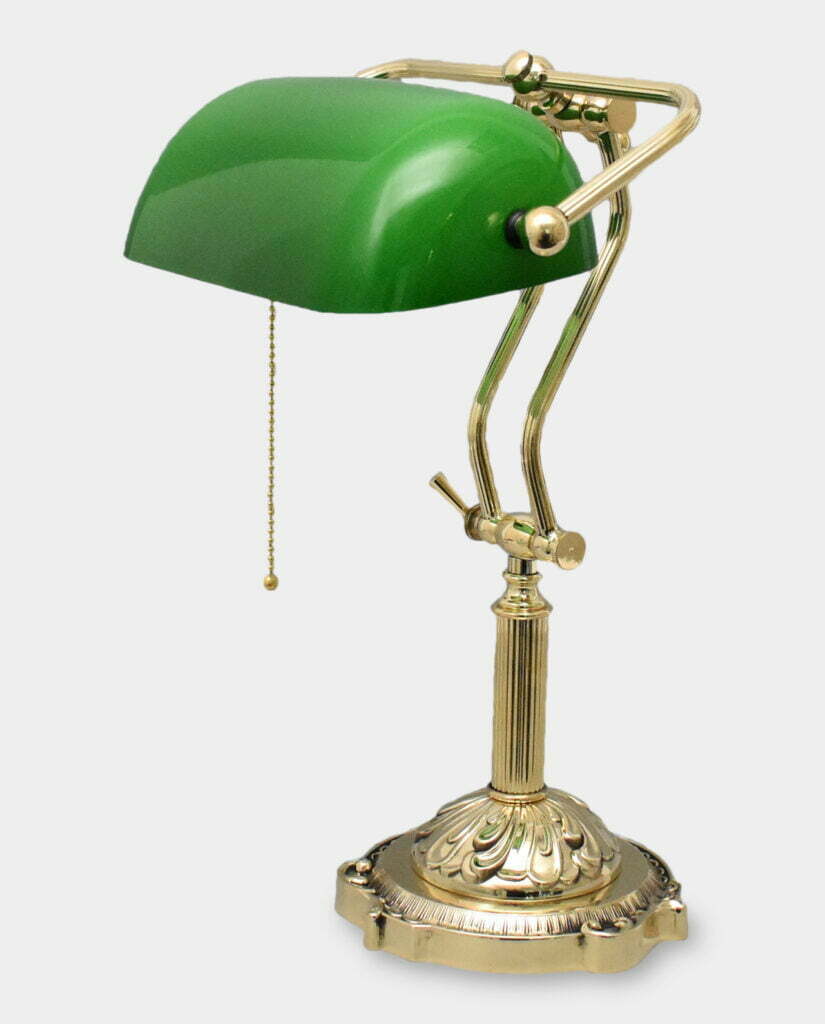 lampa do biura polerowany mosiądz