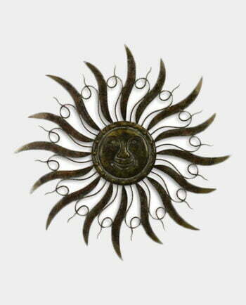 Metalowa Dekoracja Ścienna Ażurowa Słońce