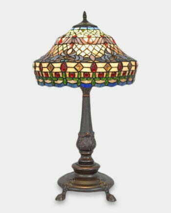 Lampa Witrażowa w Stylu Tiffany Geometria