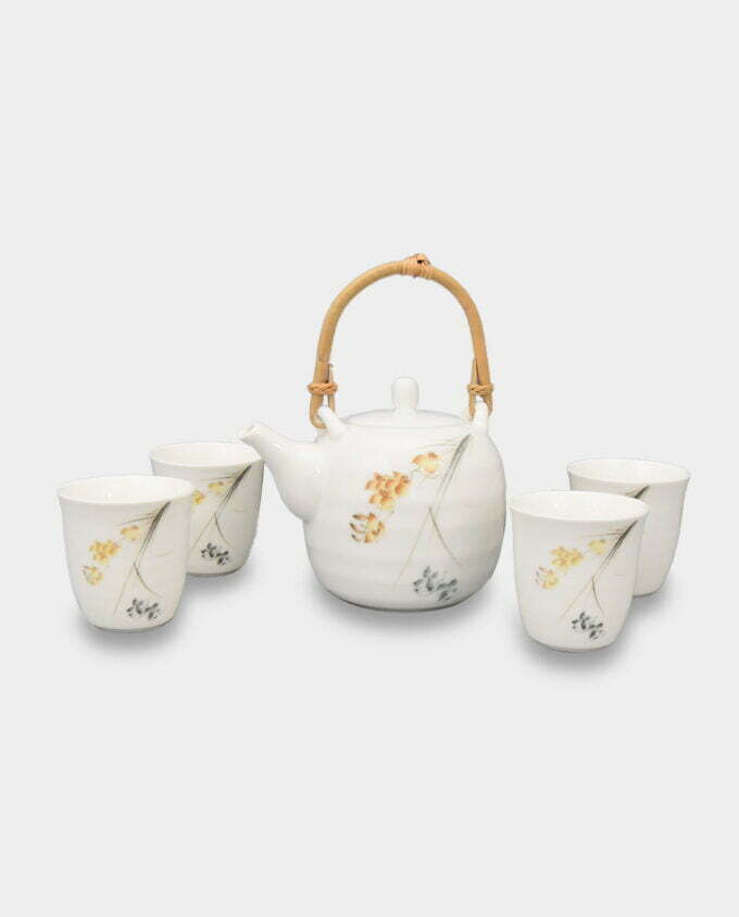 Porcelanowy Serwis do Herbaty w Stylu Japońskim Zestaw na 4 Osoby