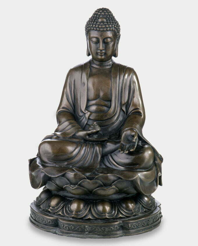 Medytujący Budda Rzeźba z Brązu