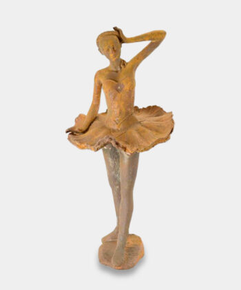 Figura Żeliwna Baletnicy Zardzewiała