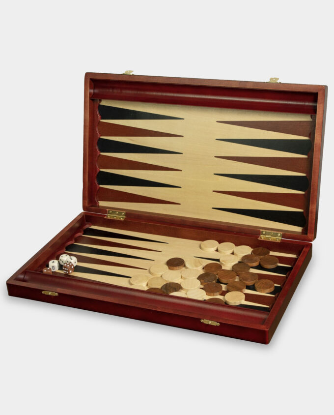 Backgammon Duży Tryktrak Drewniana Gra Planszowa