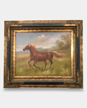 Obraz Olejny Koń Galopujący na Łące