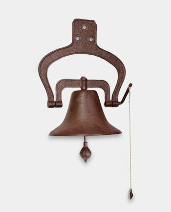 Żeliwny Dzwonek Ścienny Klasyczny Dekoracyjny do Domu lub Ogrodu