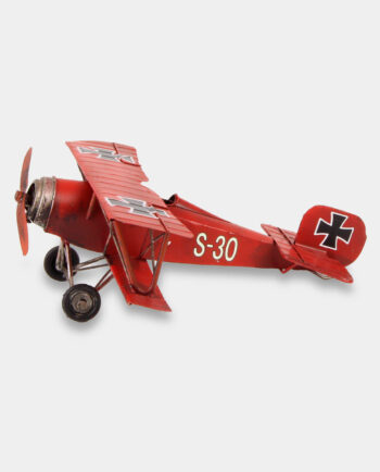 Niemiecki Samolot Fokker Czerwony Model Metalowy